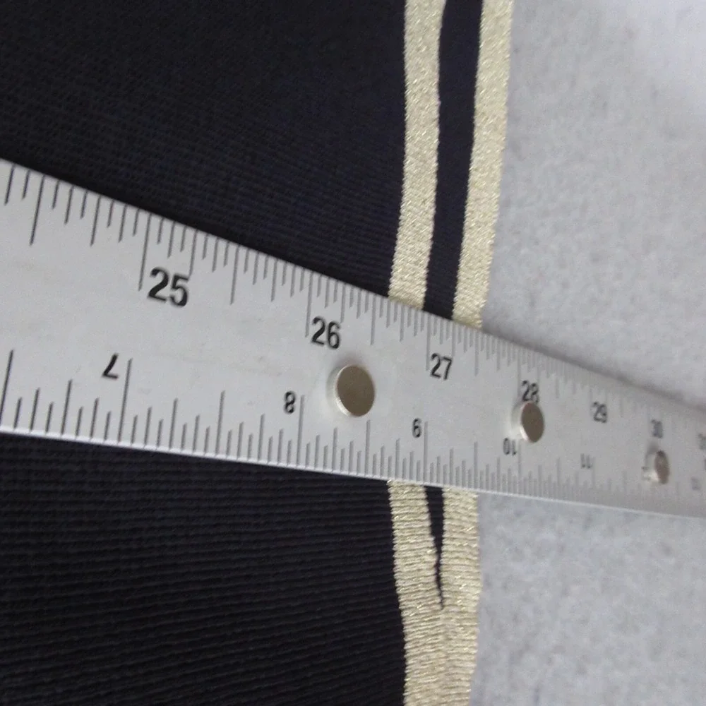 Exclusively Misook Sweater Large Blue Metallic‎ Gold Career Church Timeless